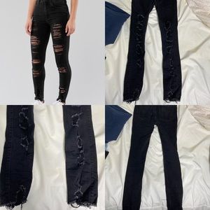 Black Destroyed Jeans